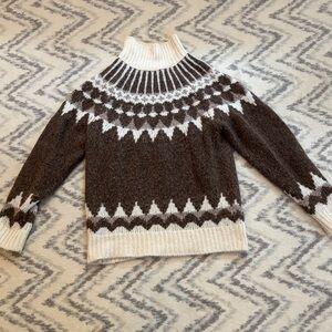 Frame Brown & Cream Nordic Baby Alpaca-Blend Sweater